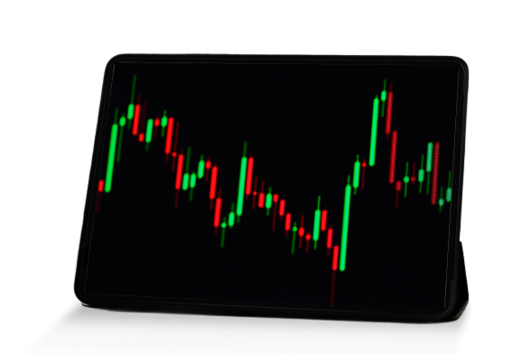 Stock market chart